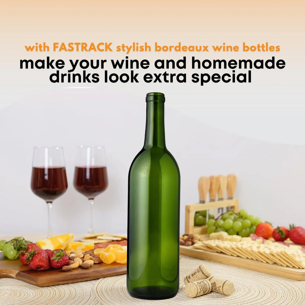 Wine Bottles, 750 ml, Pack of 12 V9390