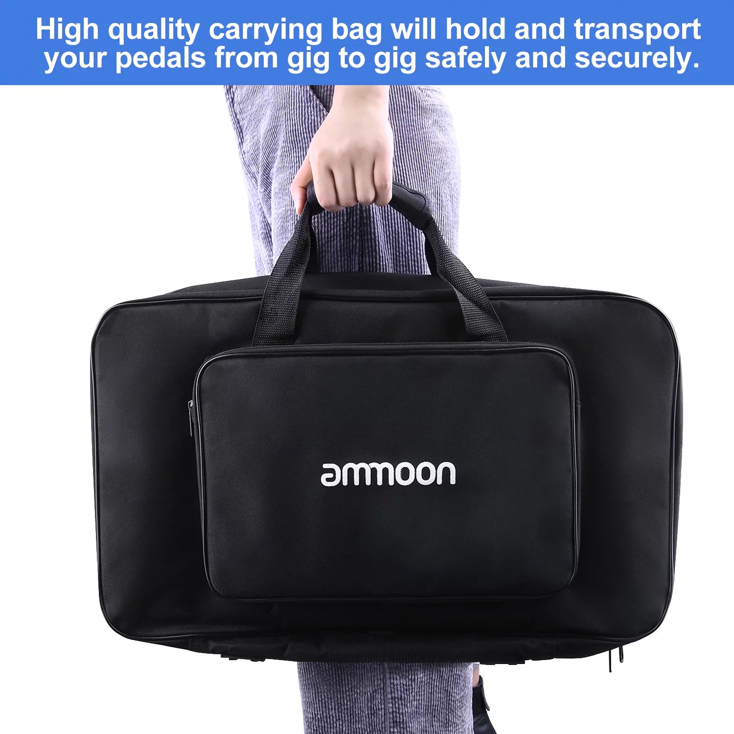 Large Guitar Effect Pedal Board Aluminum Alloy with Carry Bag G544216