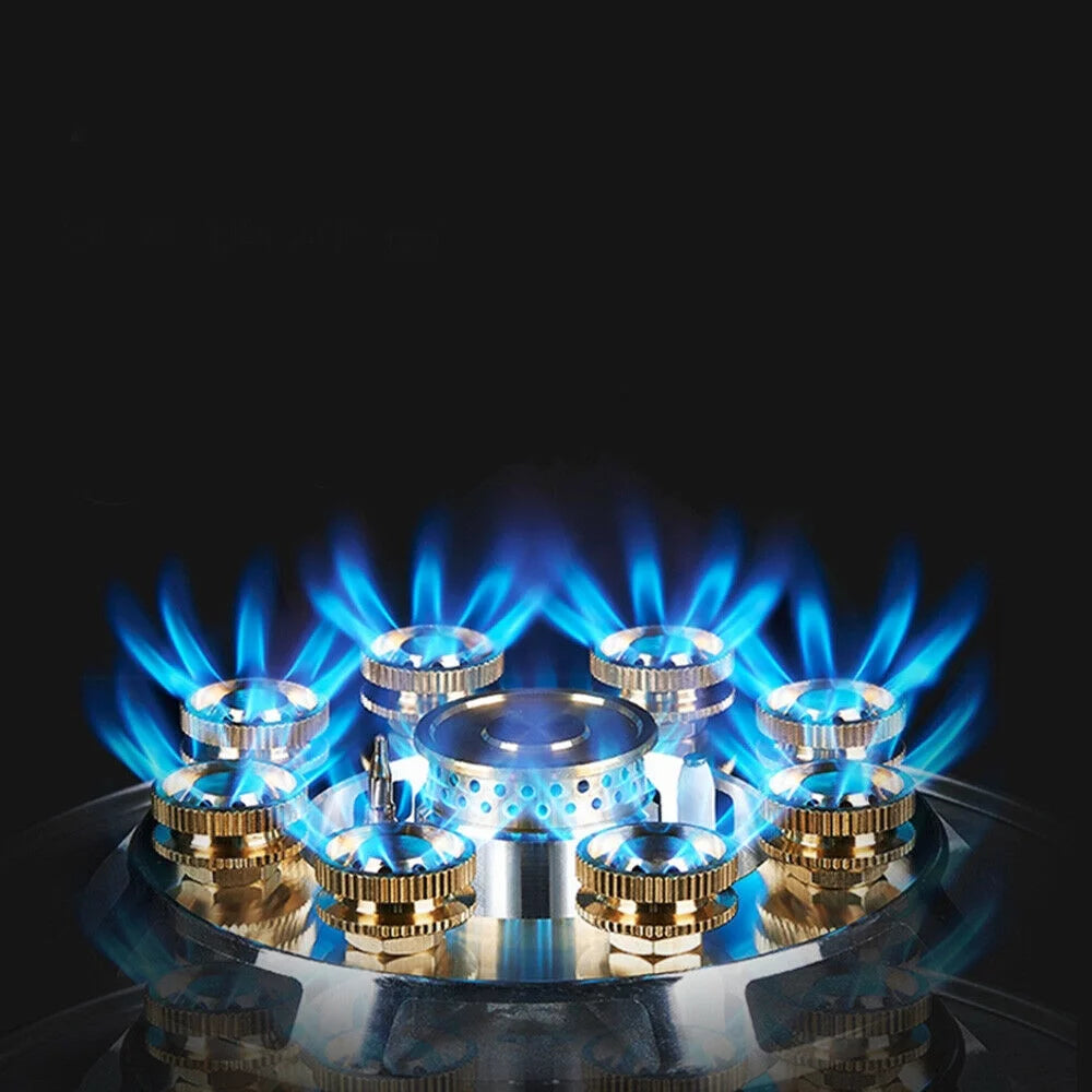 2-Burner Built-In Gas Cooktop with Tempered Glass Z132