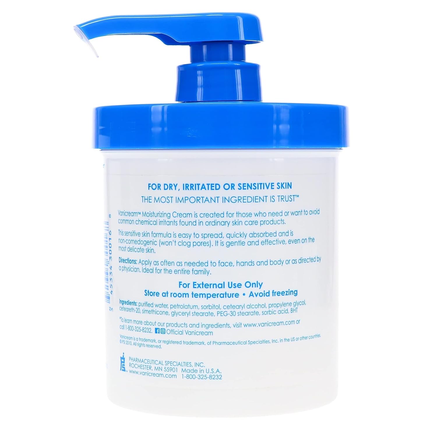Daily Moisturizing Cream with Pump, 16 oz (Pack of 2) V9124