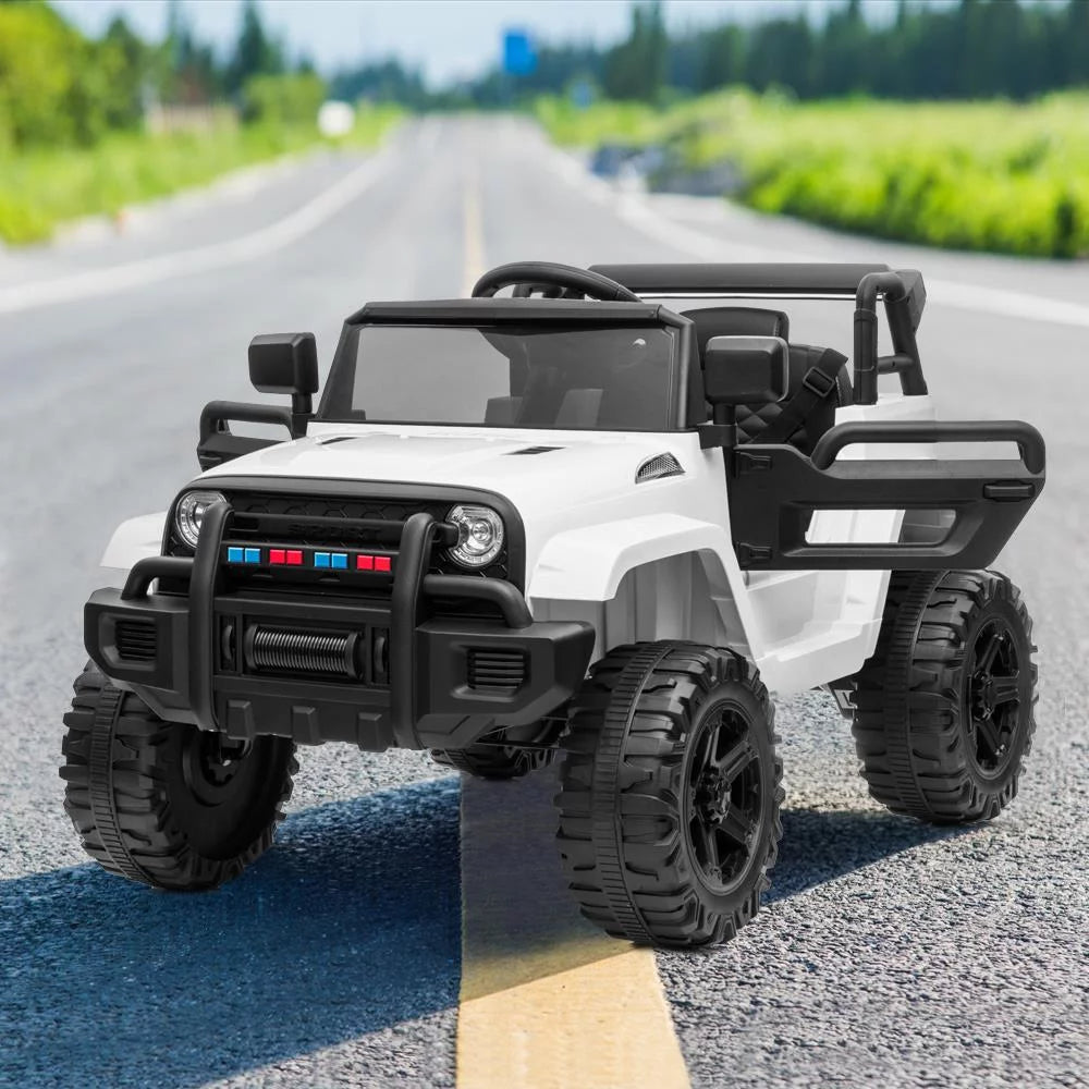 12V Battery Electric Ride On Truck Toy for Kids with Wheels Suspension, Seat Belts, LED Lights and Horns F3553