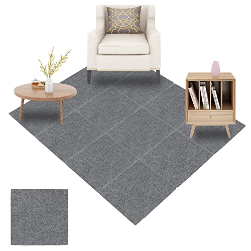 Self Adhesive Carpet Tiles 12x12 Non-Slip Peel and Stick Floor Tiles F65736