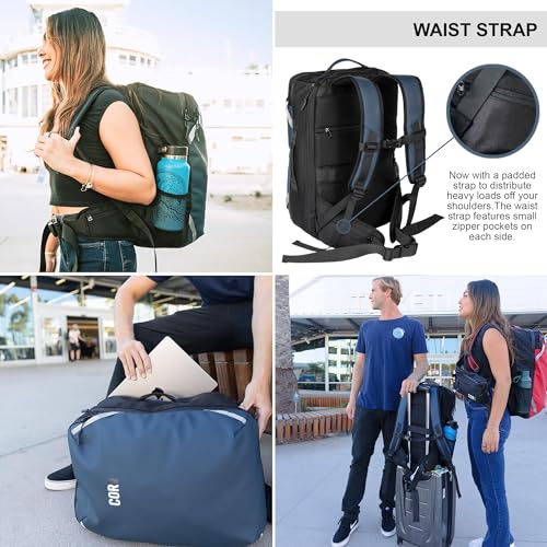 Carry On Travel Backpack with Laptop Compartment, 28L Z282