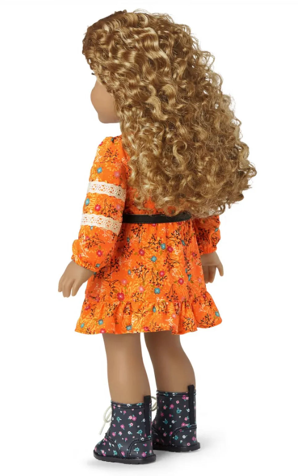 18 inch Doll with Gray Eyes and Curly Hair Y6146