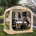 DoCred Sports Tent, Screen House Tent Instant Pop-Up Tent Shelter, Outdoor Screen Room Clear Tent Bubble Tent for Watching Sports Events, Camping, Fishing, Cheering