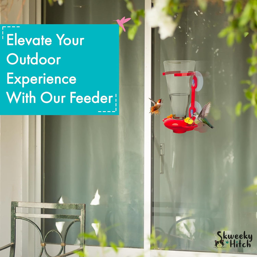 Window Hummingbird Feeder for Outdoors, Large Capacity, Easy to Clean D137