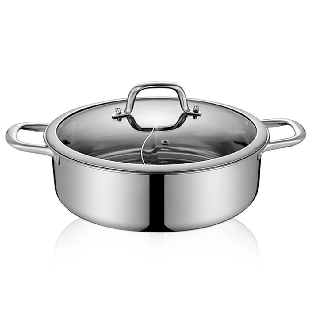 Stainless Steel Shabu Hot Pot for Induction and Gas Stove F317