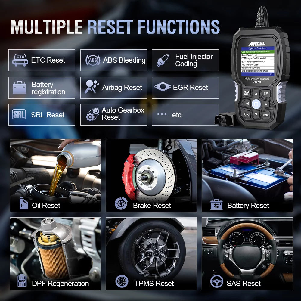 OBD2 Scanner for Volvo Vehicles Full System Diagnostic Tool H510