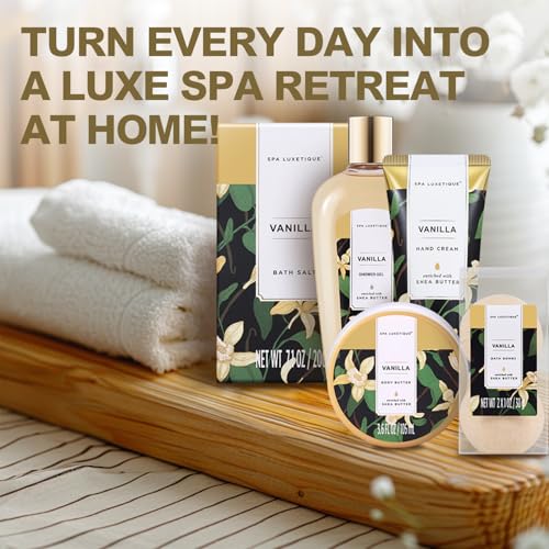 Vanilla Bath Gift Set for Women with Bubble Bath and Body Lotion X266