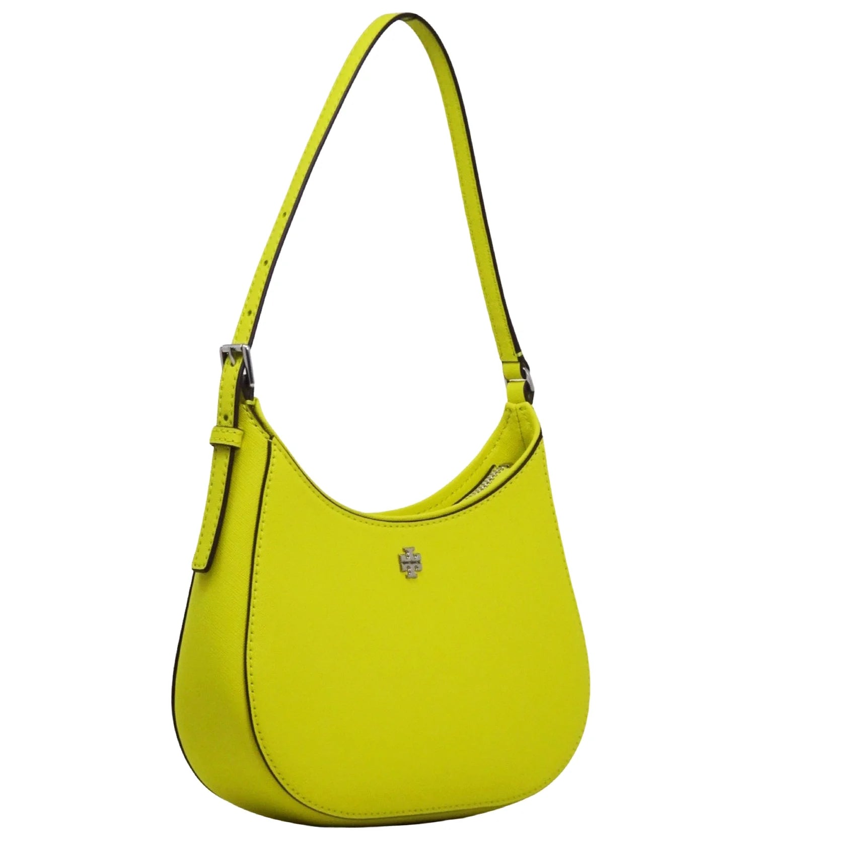 Women's Soft Saffiano Leather Zip Small Shoulder Bag S636208