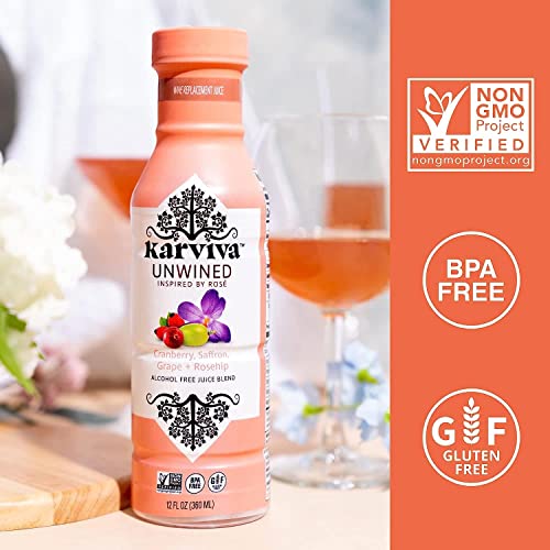 Non Alcoholic Wine, Organic All Natural Pack of 4, Gluten Free Wine Alternative with Herbs and Antioxidants R311