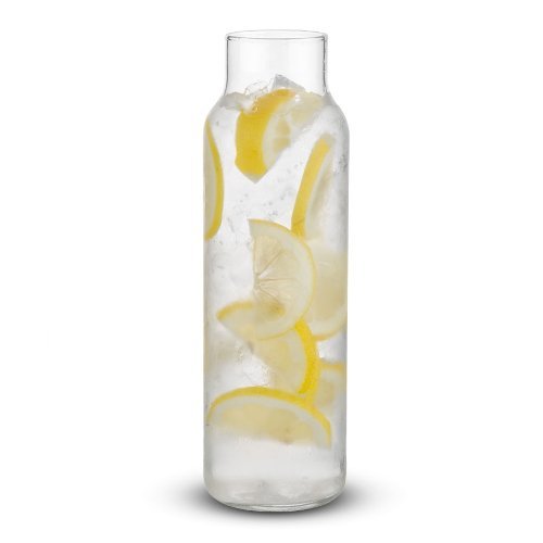 Glass Hydration Decanter Carafe Bottle with Lid H5124