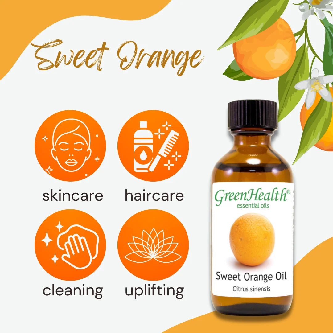 Sweet Orange Essential Oil - 128 fl oz (1 Gallon) Plastic Bottle with Cap Q553281