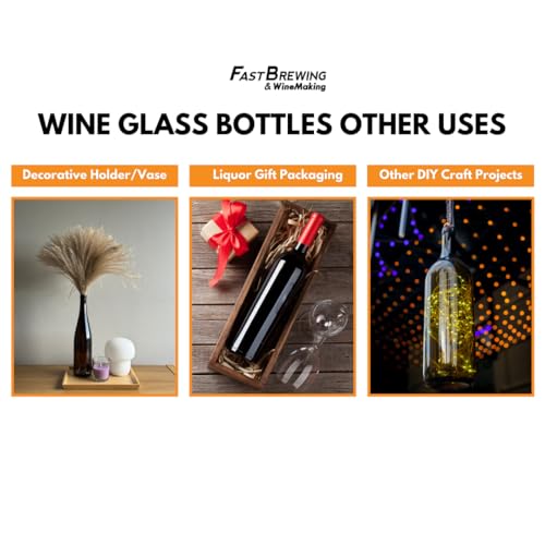 12 Clear Bordeaux Wine Bottles, 750 ml O7311