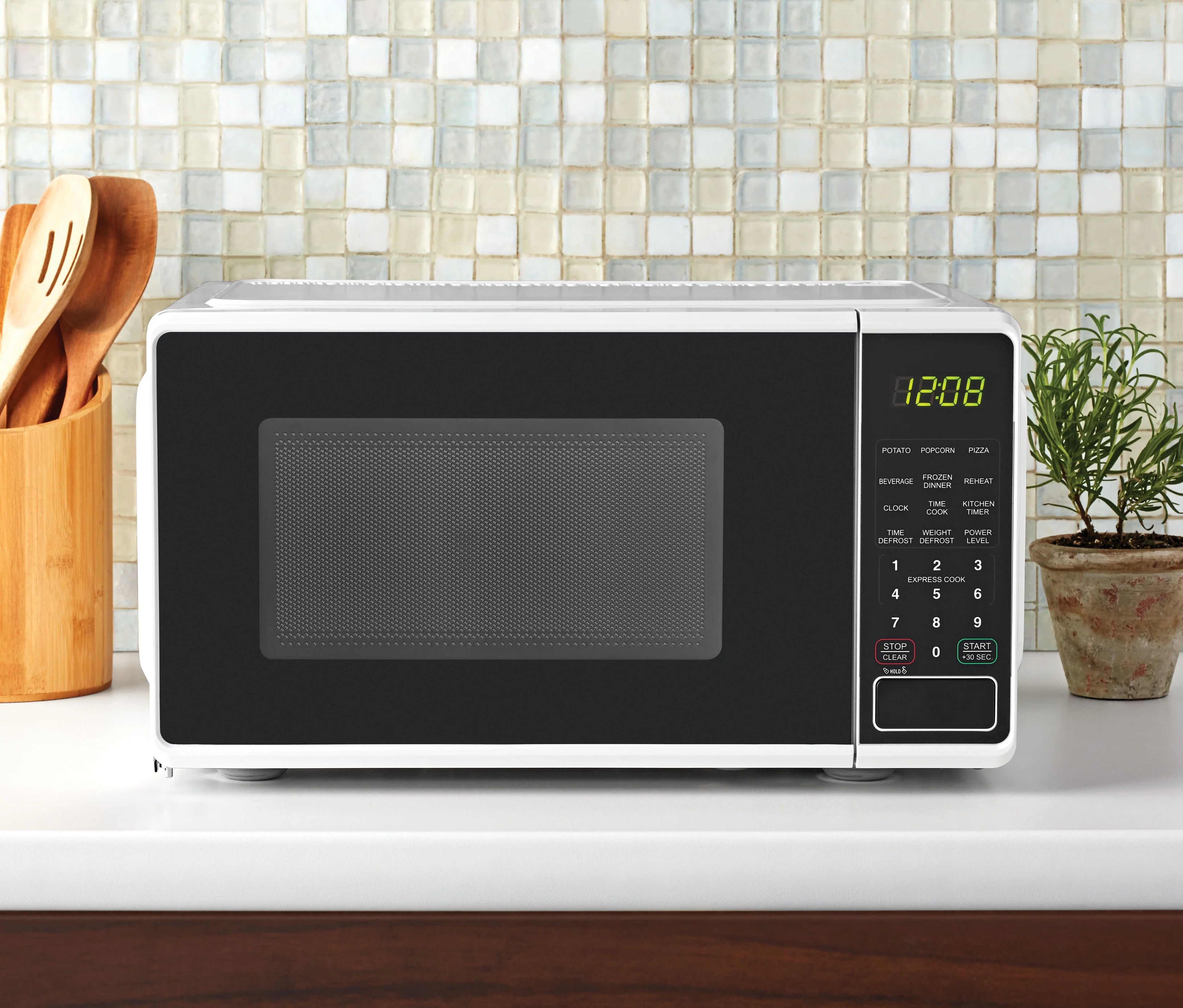 Countertop Microwave Oven 0.7 Cu Ft 700 Watts White U8362