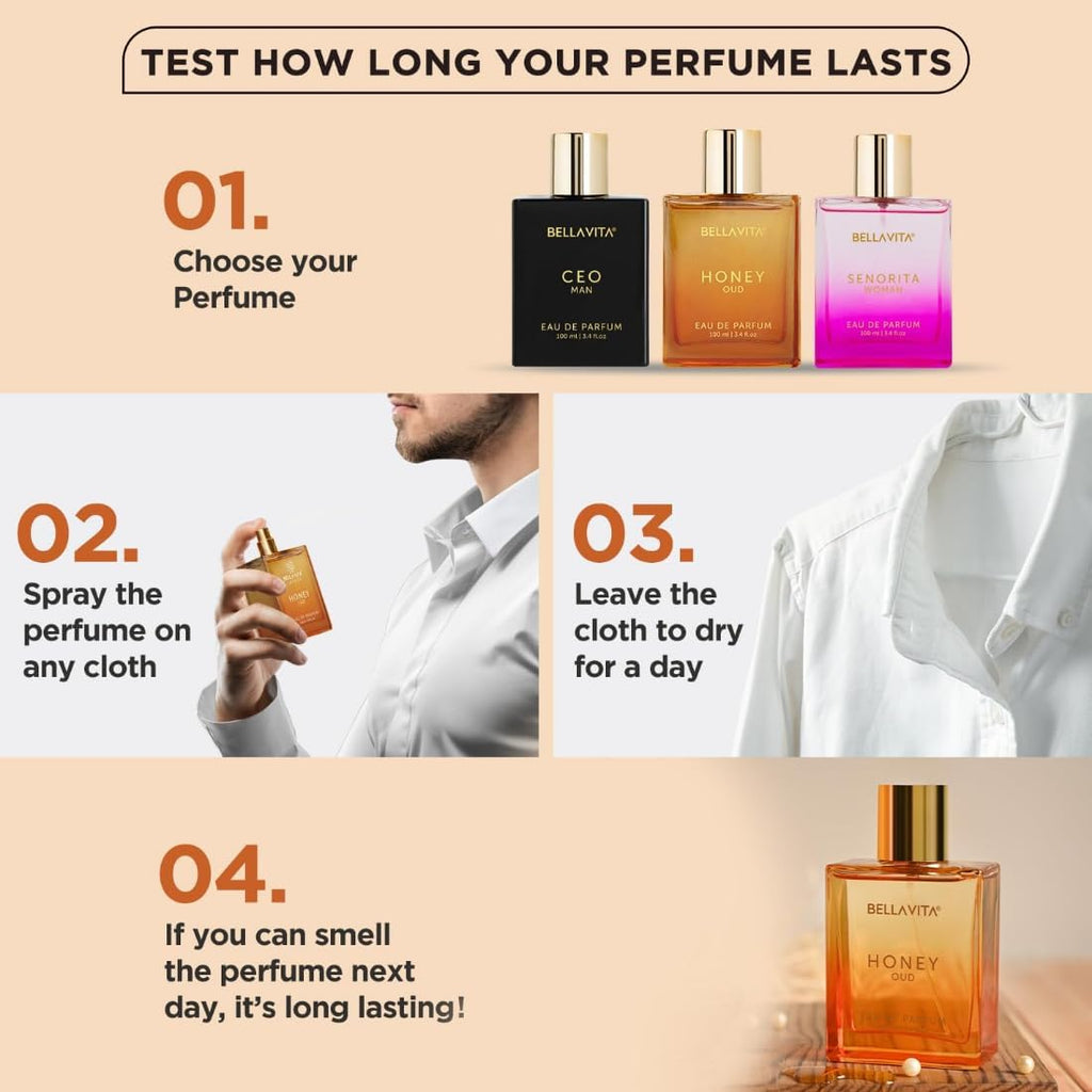 Luxury Honey Oud Unisex Eau De Parfum with Bergamot, Patchouli, Vanilla 100ML V964181