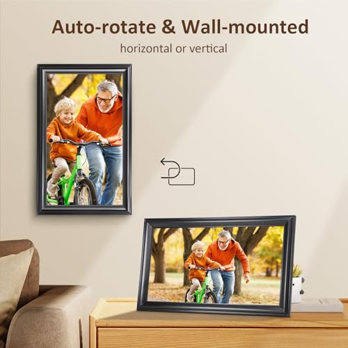 10.1 Inch WiFi Digital Picture Frame with IPS HD Display and 16GB Storage S343835