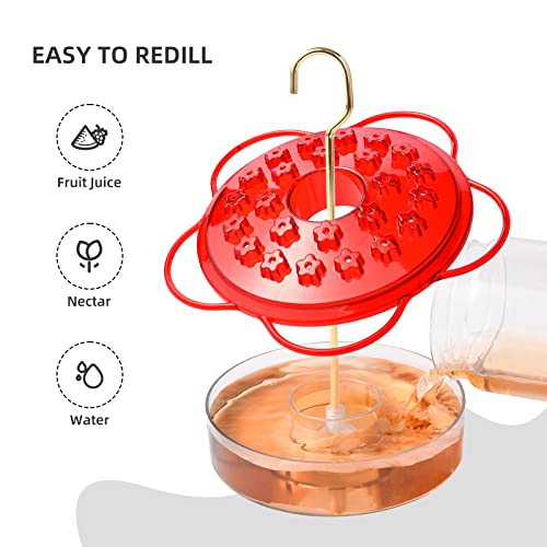 Outdoor Hanging Hummingbird Feeders, Leak-Proof, Easy to Clean Q3664