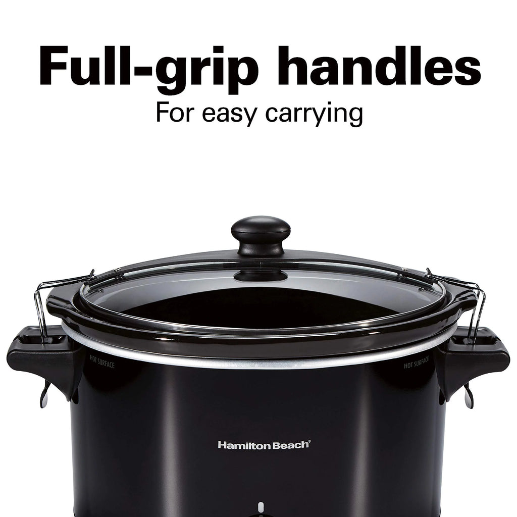 Slow Cooker, Extra Large 10 Quart, Portable with Lid Lock, Dishwasher Safe E323