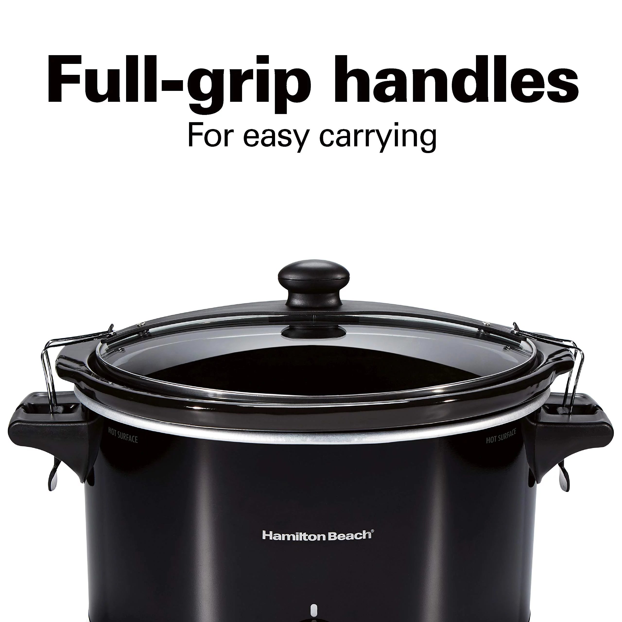 Slow Cooker, Extra Large 10 Quart, Portable with Lid Lock, Dishwasher Safe E323