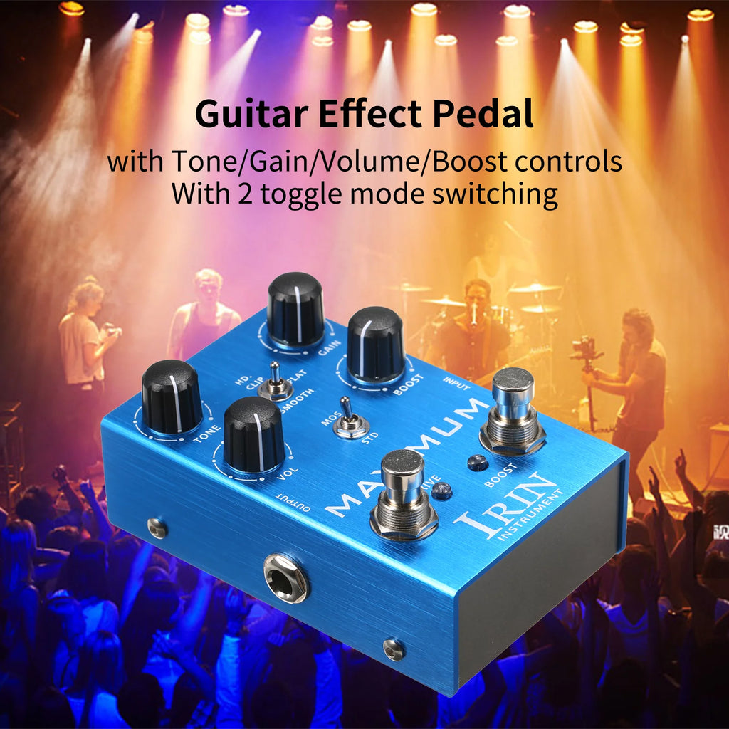 Overdrive Guitar Effect Pedal with Toggle Mode Switch H1045