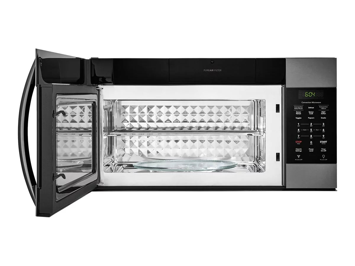 Over-range convection microwave oven, 1.5 cu ft, 900W, black stainless steel C5363