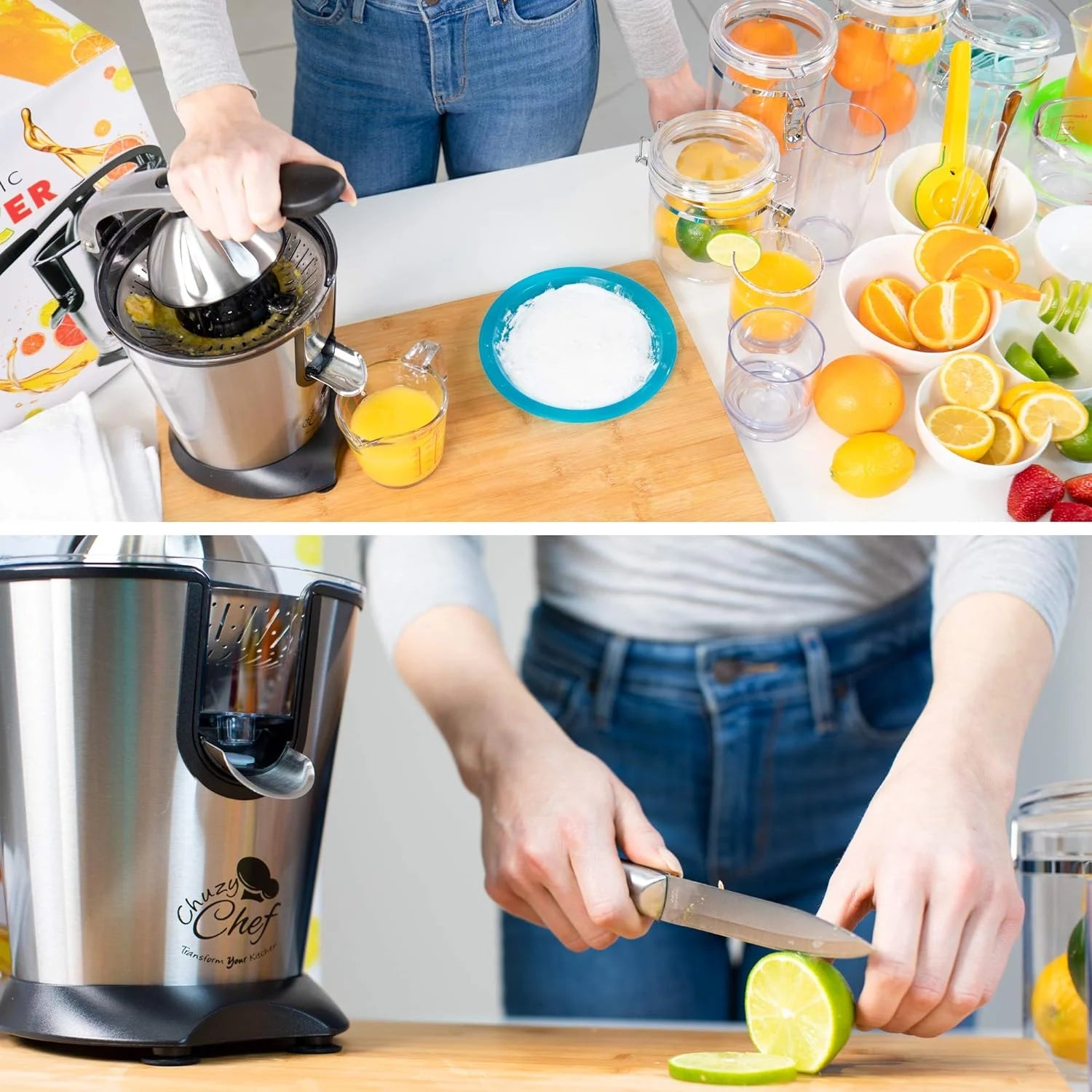 Electric Citrus Juicer with Anti-Drip Press, 300W X620