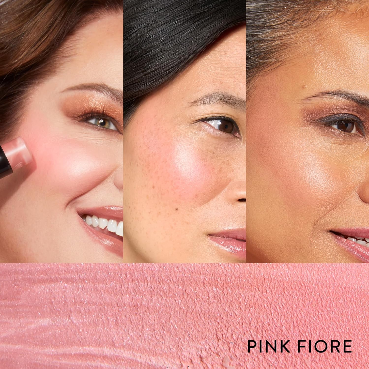 Italian Marble Blush Makeup Stick for Cheeks, Pink Fiore C564