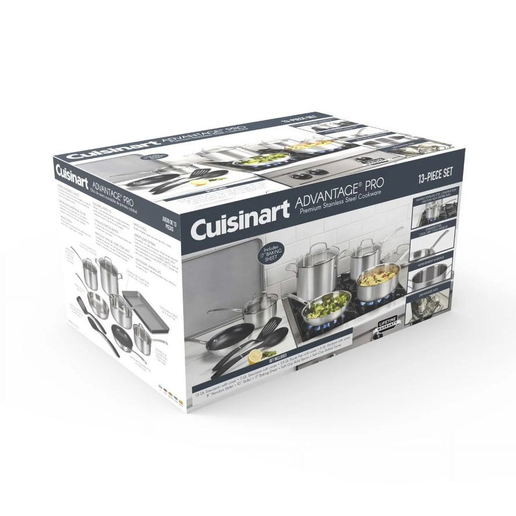 13-Piece Stainless-Steel Cookware Set B305
