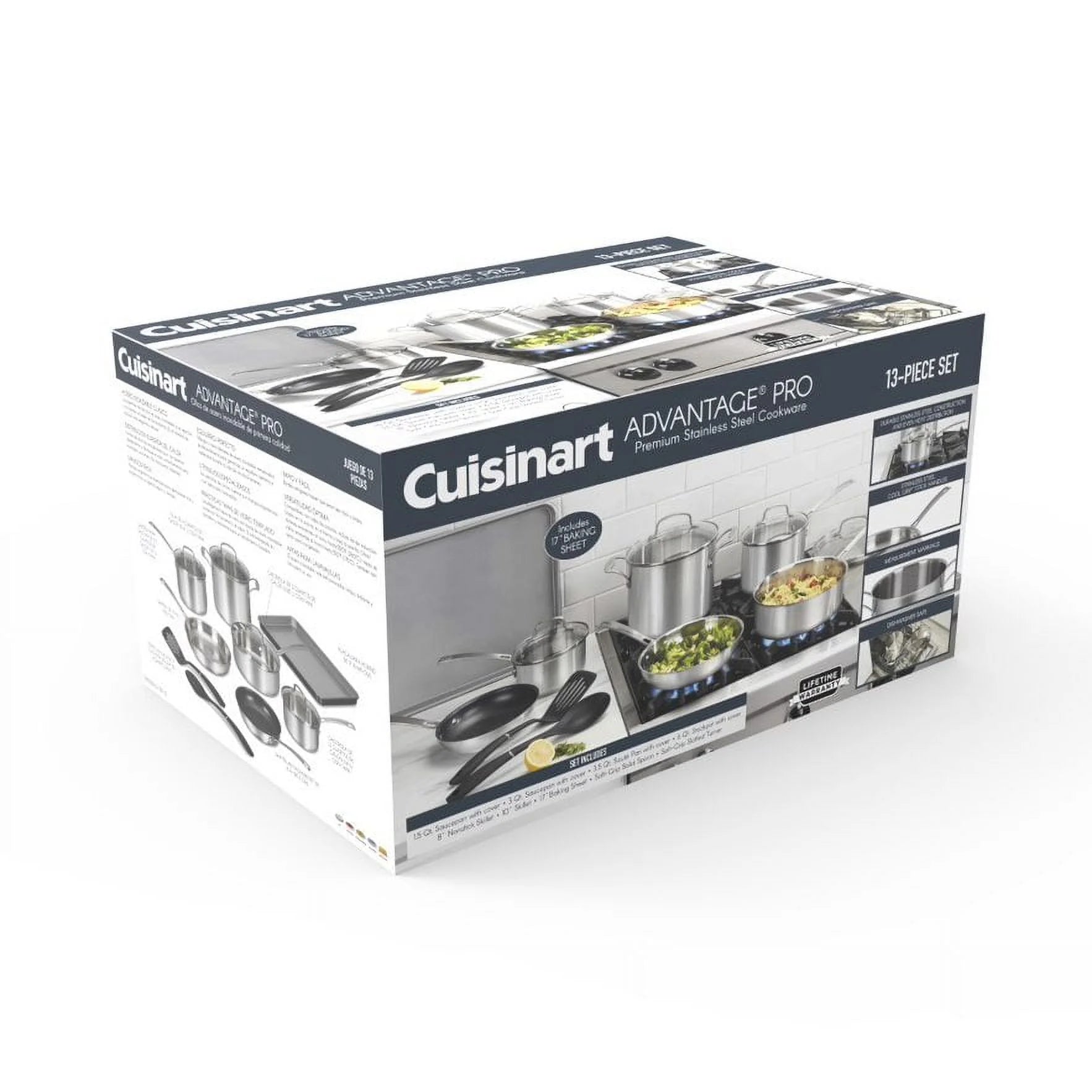 13-Piece Stainless-Steel Cookware Set B305