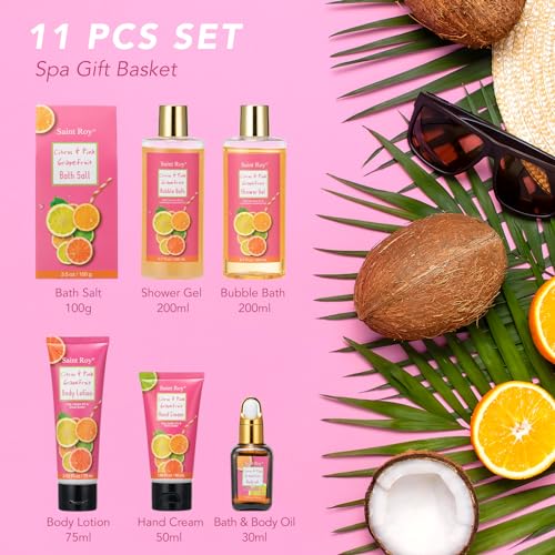 Lavender & Honey Bath and Body Gift Set with Spa Basket K952851