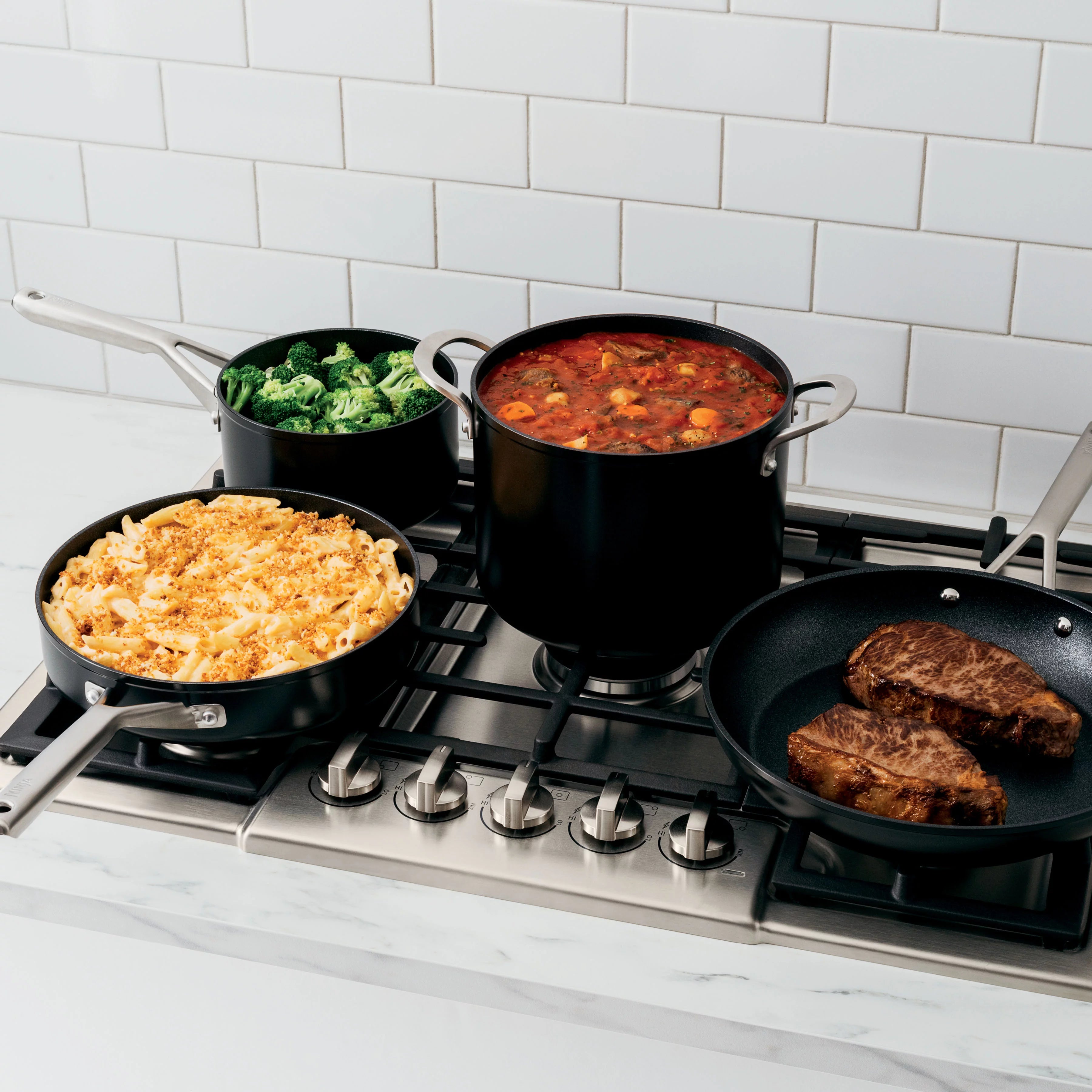 10-Piece Nonstick Cookware Set, Black P56302