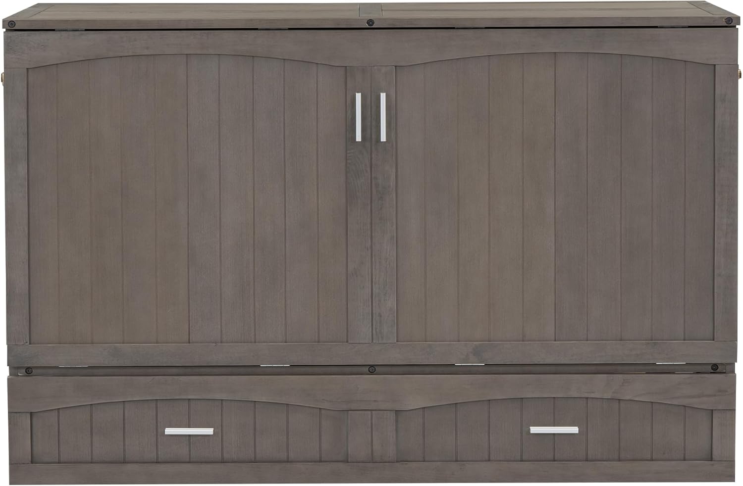 Murphy Bed Cabinet with Drawer and Charging Station, Foldable for Small Spaces G14337