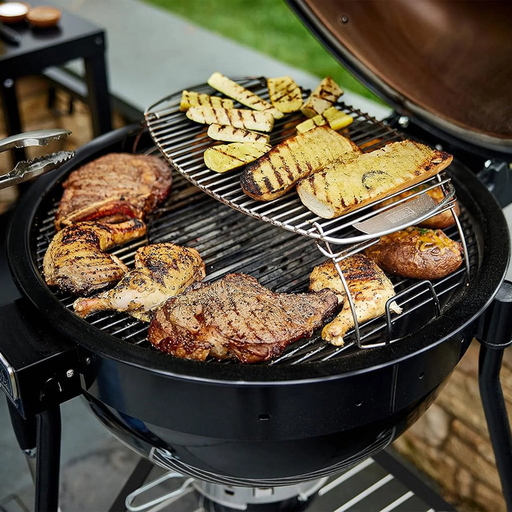 Charcoal Grill with Stainless Steel Lid, Black A29985