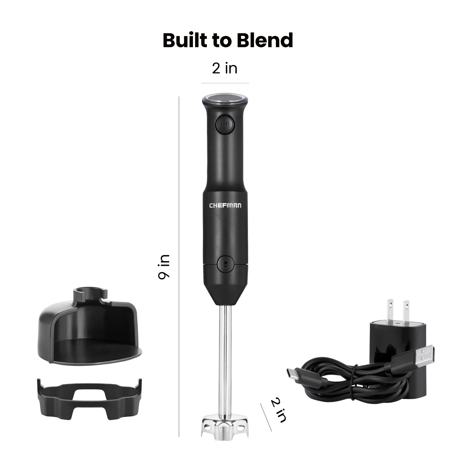 Cordless Handheld Immersion Blender, Variable Speed, Black Z8474