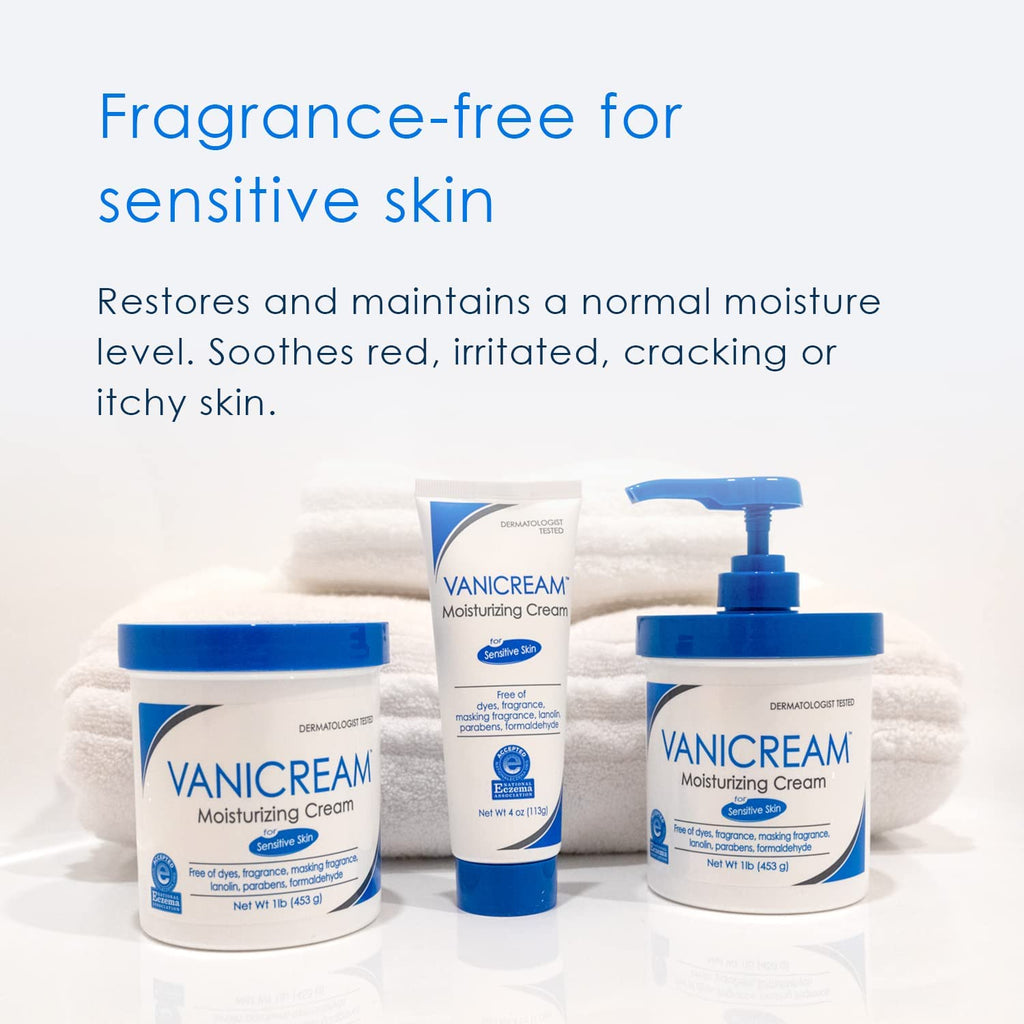 Moisturizing Skin Cream with Pump Dispenser for Sensitive Skin V356