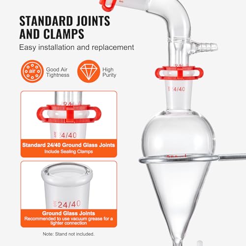 Laboratory Glassware Kit 29PCS 24/40, 250/1000ml E749