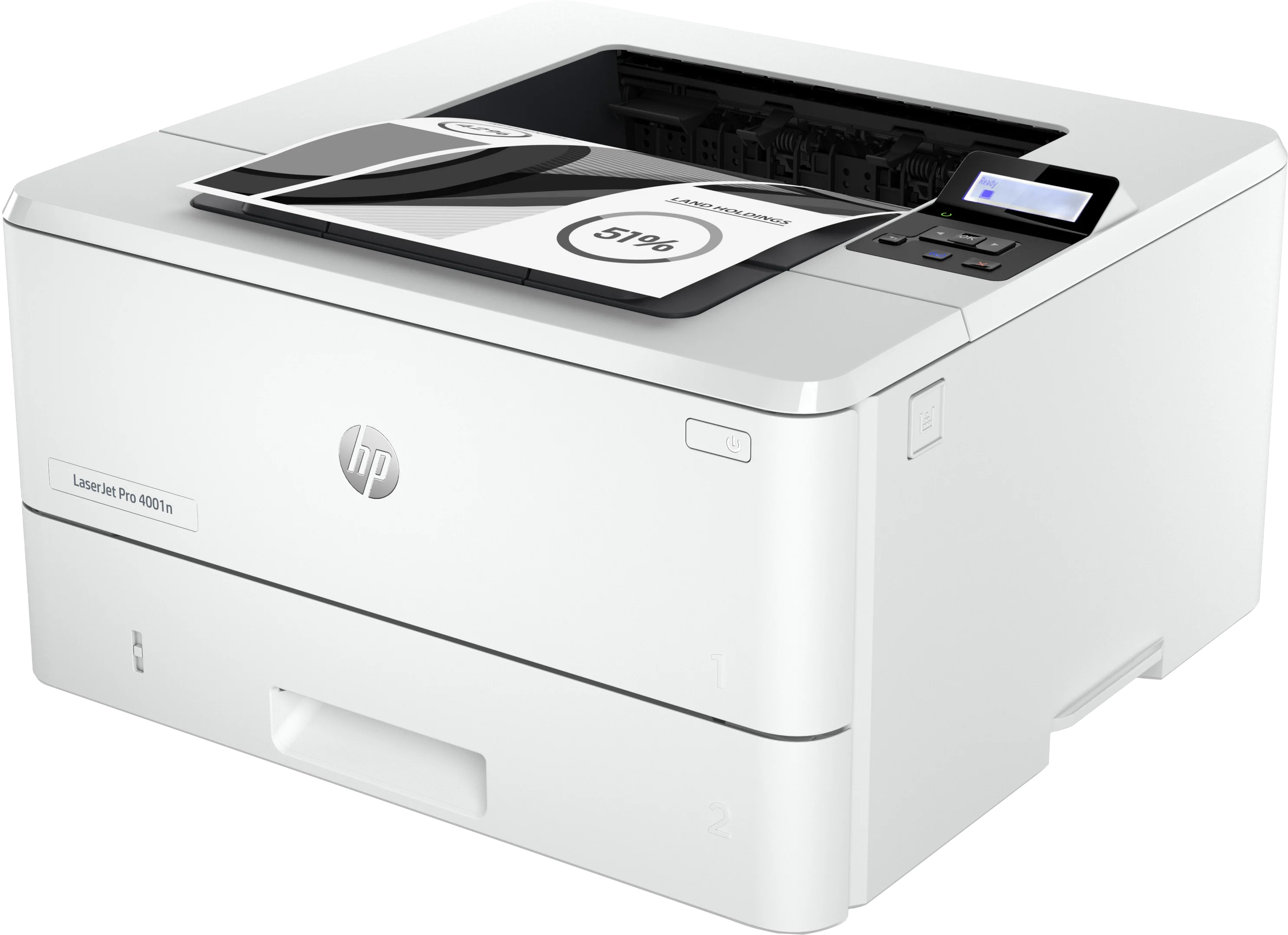 Monochrome Laser Printer with Ethernet and USB Connectivity H445428