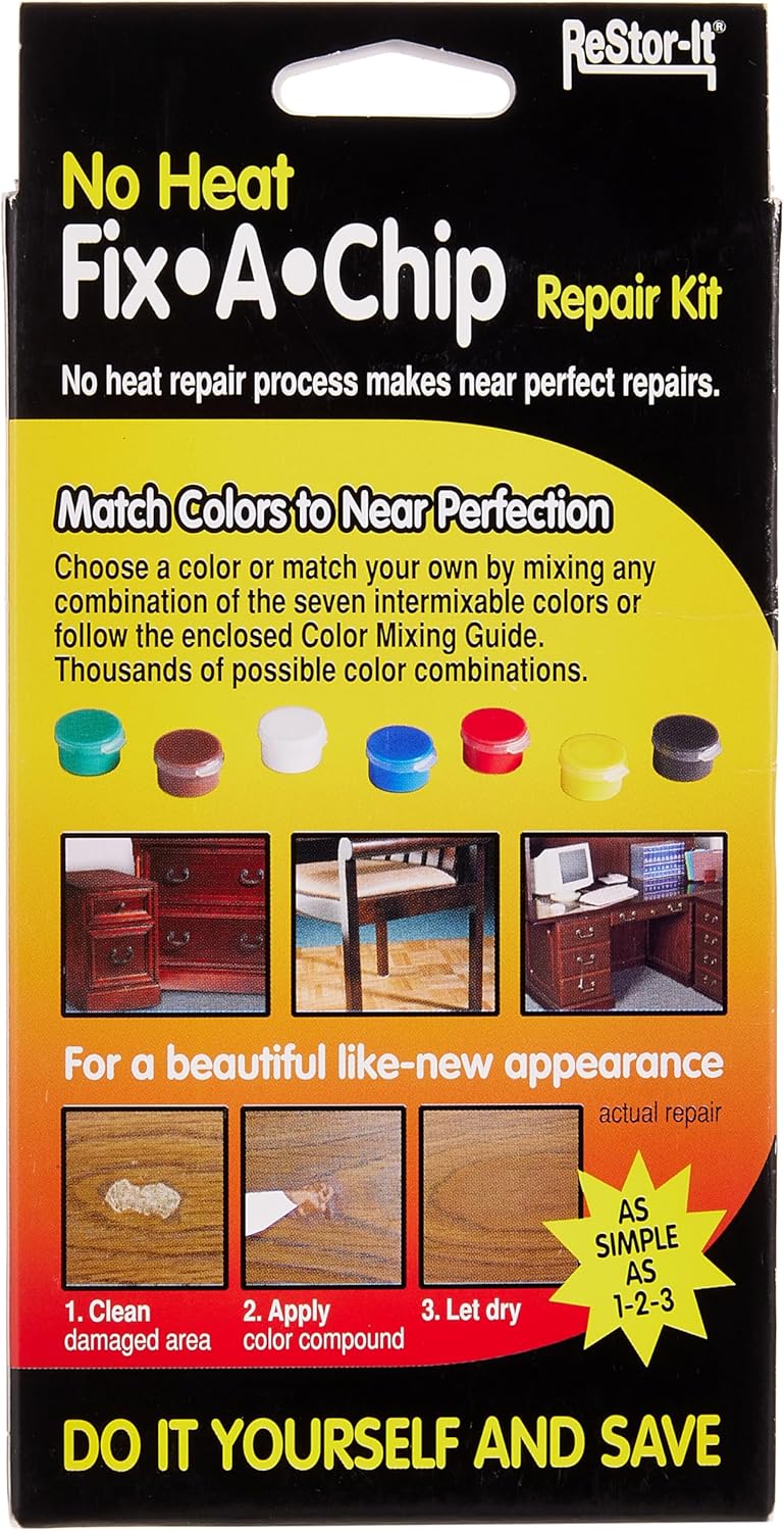 Laminate Countertop Repair Kit with 7 Paints, Multicolor Y108