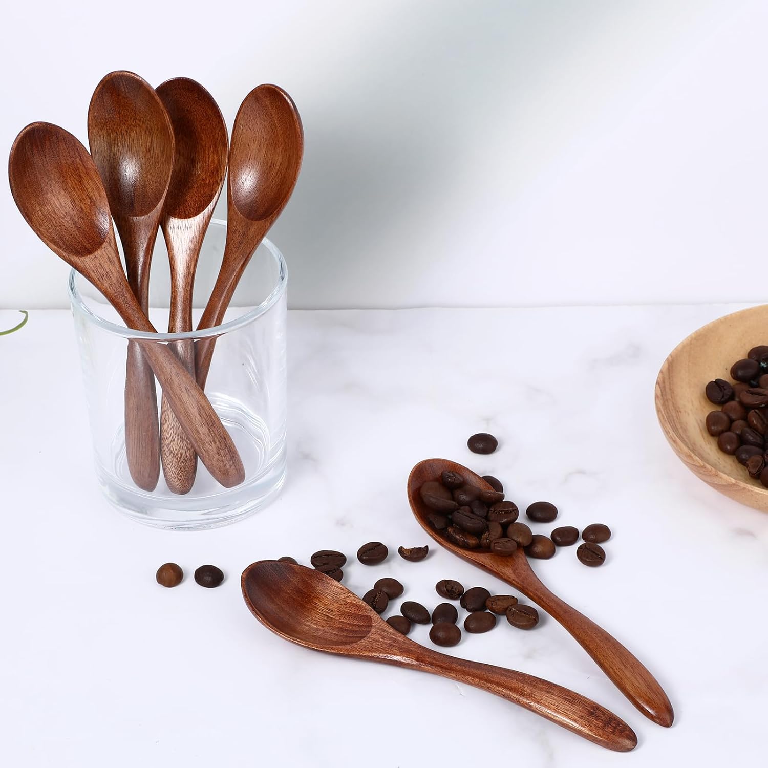 Small Wooden Spoons for Cooking, Soup, Tea and Coffee I898