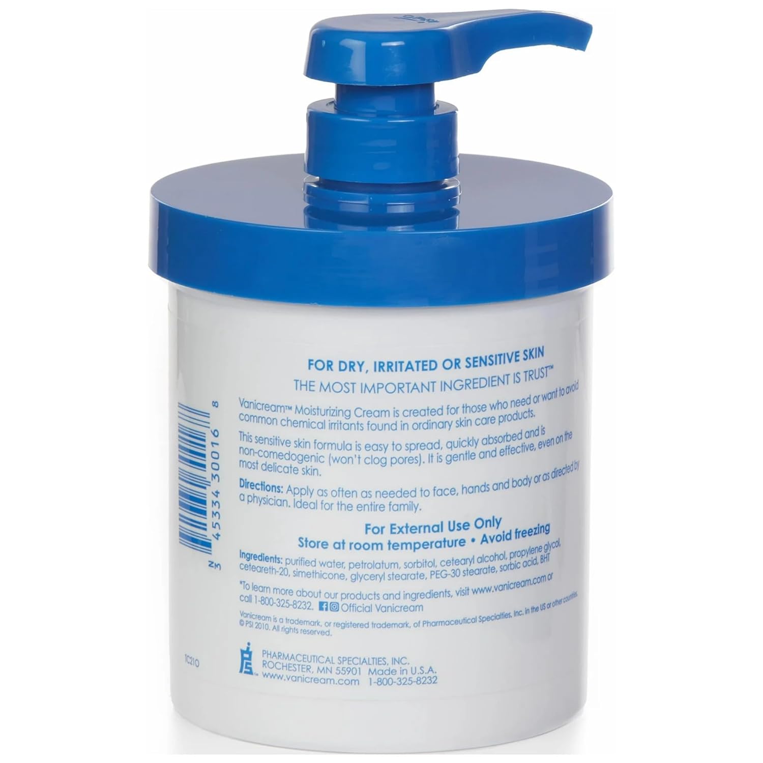 Moisturizing Skin Cream, 16 Oz I801986