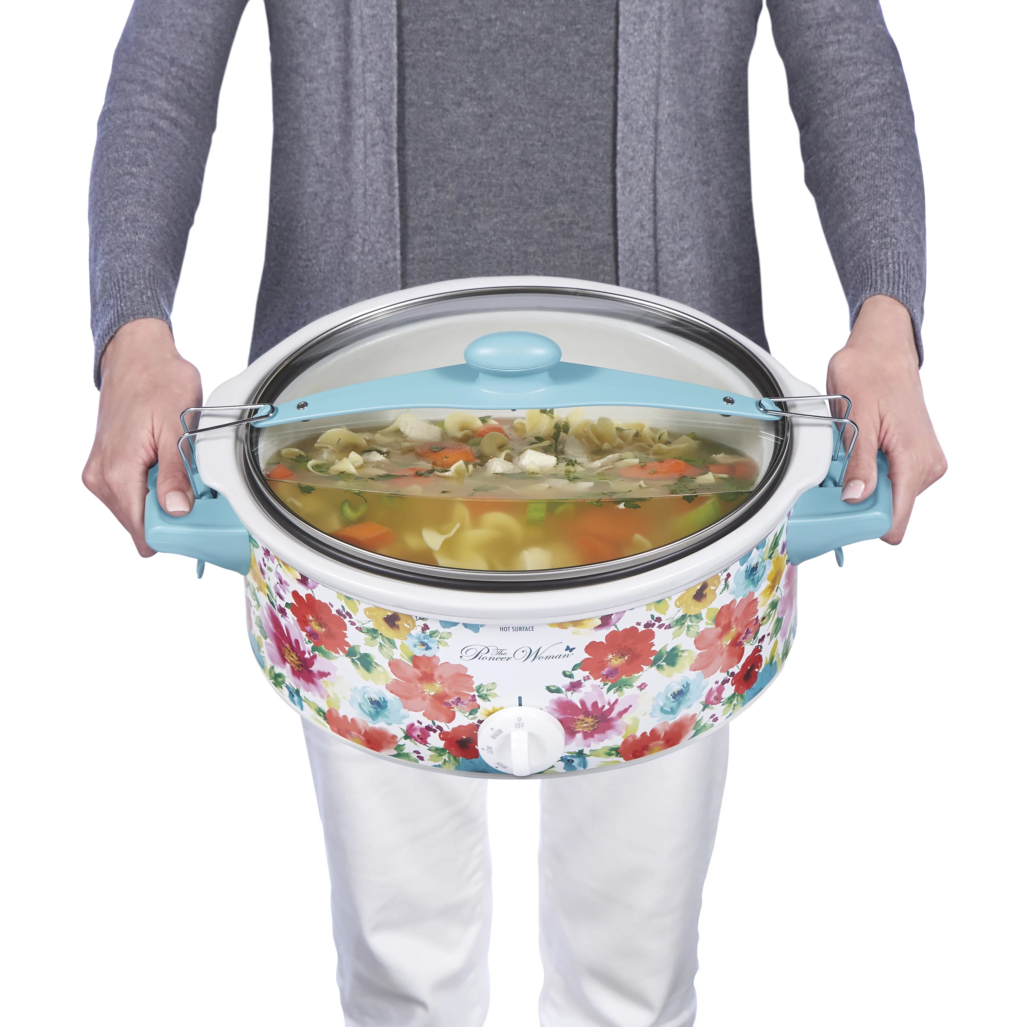 Portable Slow Cooker, 6 Quart, Removable Crock I813031