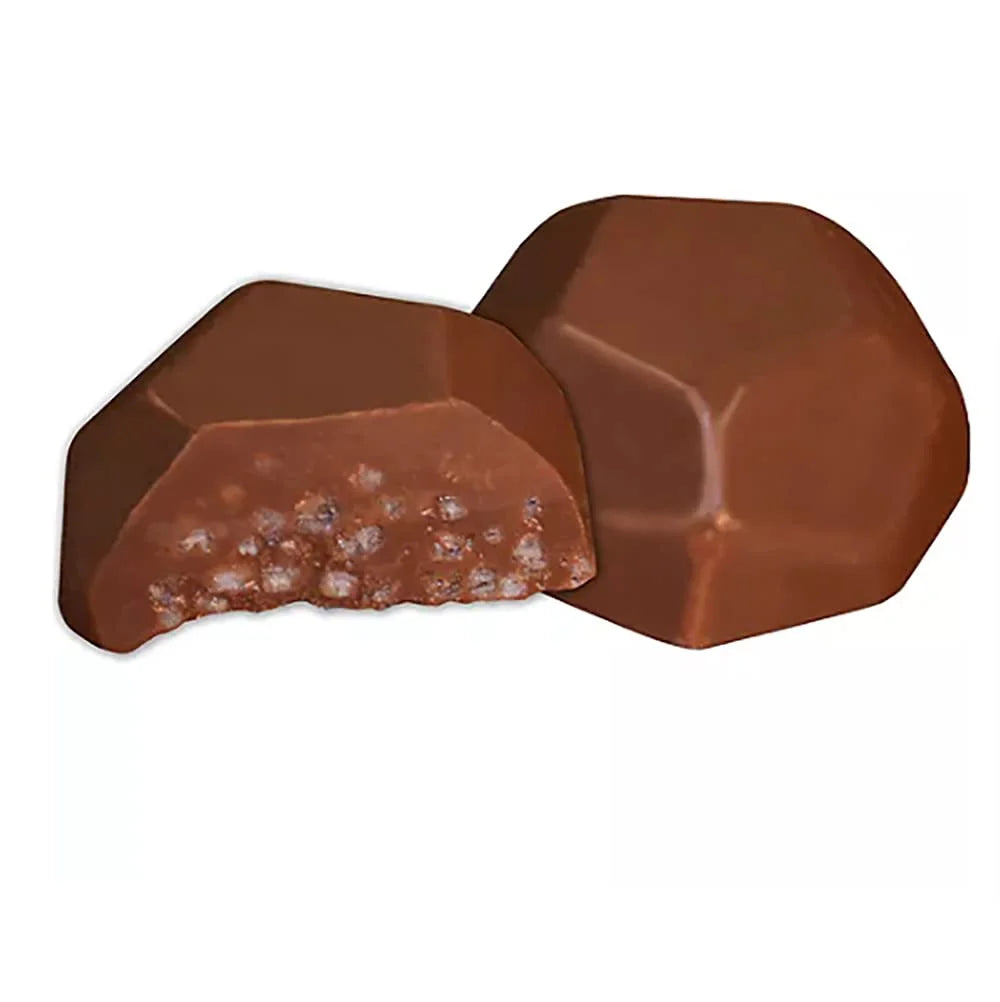 Christmas Coal Chocolate, Milk Chocolate Party Bag Fillers, Individually Wrapped Foils, Resealable Bag, Kosher Certified Dairy (1 Pound) V6791