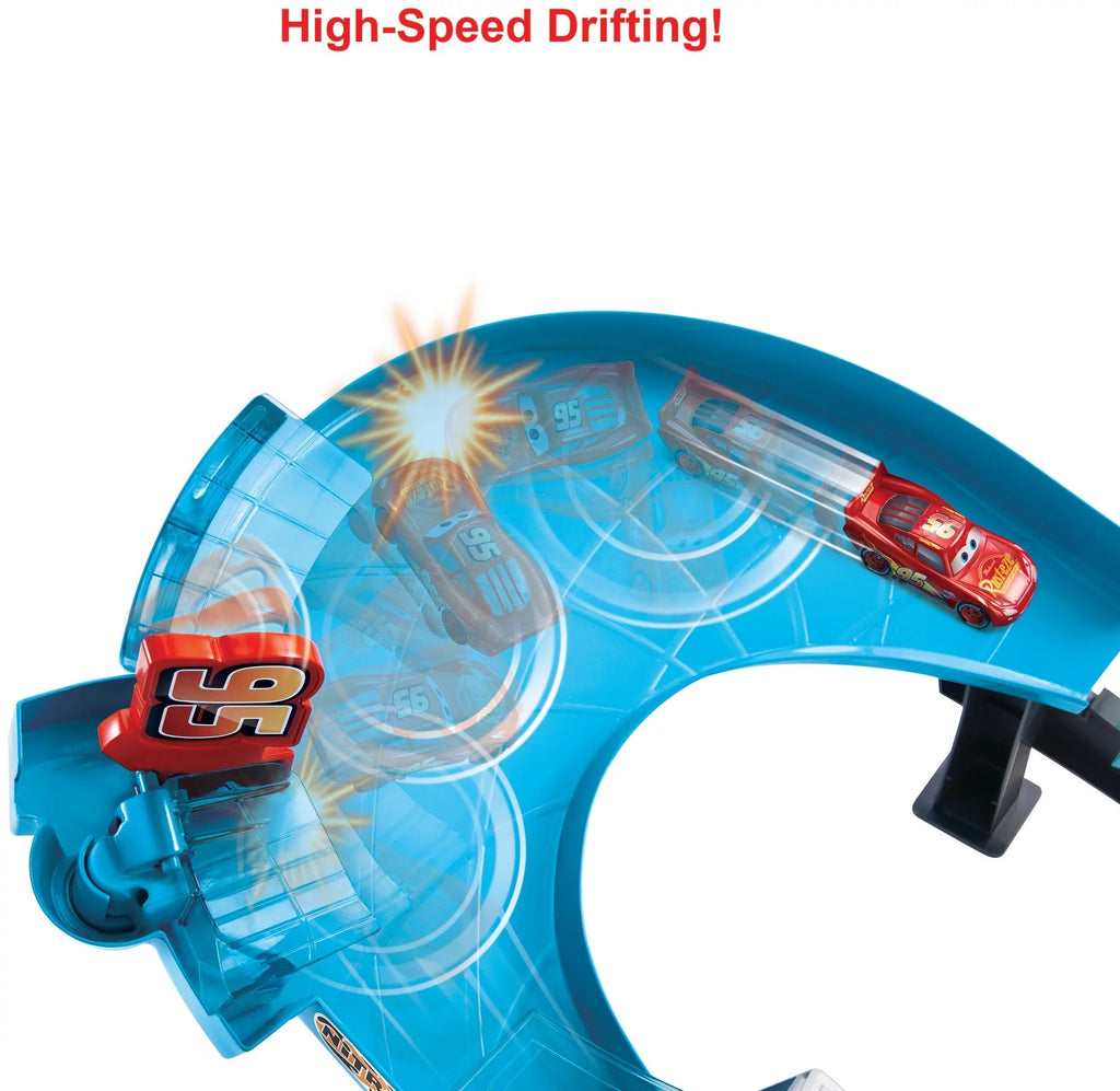 Disney Pixar Cars Double Circuit Speedway Playset with Lightning McQueen Toy Car W950320