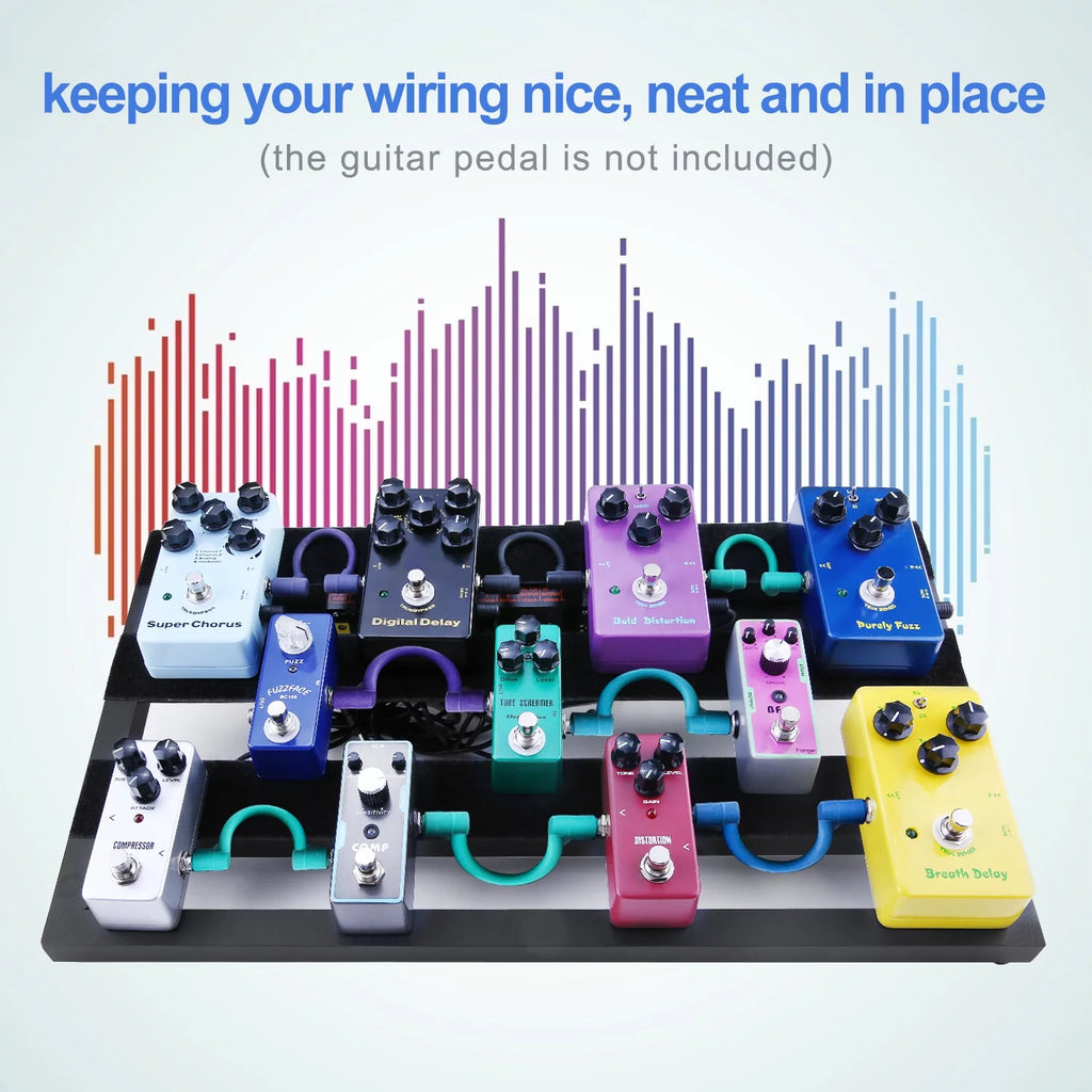 Large Guitar Effect Pedal Board Aluminum Alloy with Carry Bag G544216