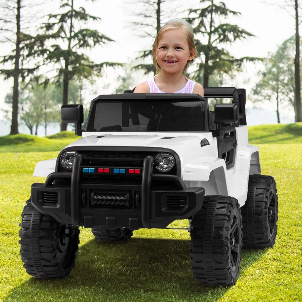 12V Battery Electric Ride On Truck Toy for Kids with Wheels Suspension, Seat Belts, LED Lights and Horns F3553