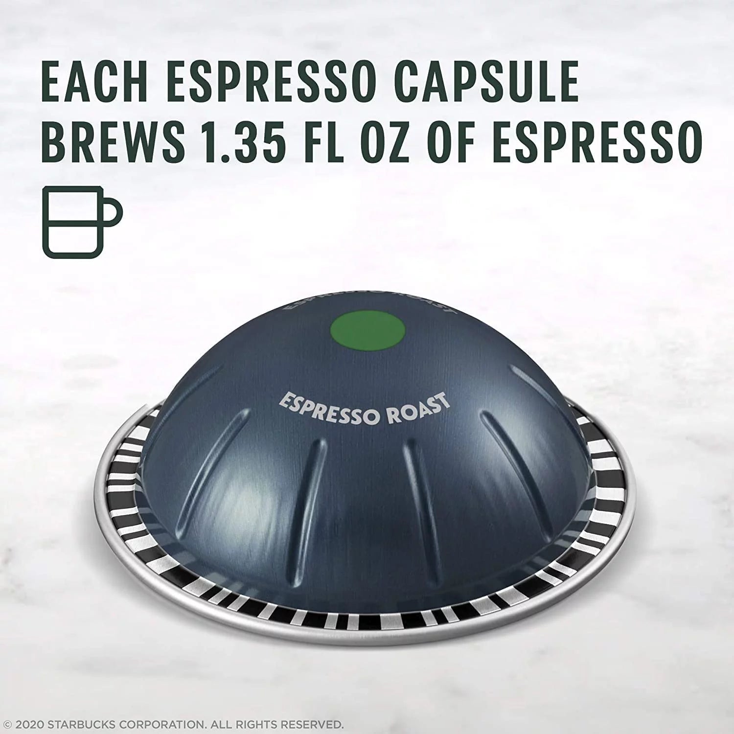 Dark Roast Espresso Coffee Capsules for Vertuo Machine, 10 Count O987