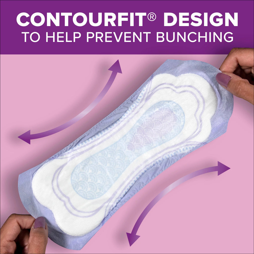 Incontinence Pads for Women, 6 Drop, Ultimate Absorbency, Long, 90 Ct K340020