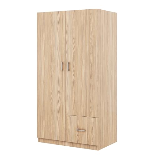 Wooden Armoire with Double Doors and Storage Drawer W3125