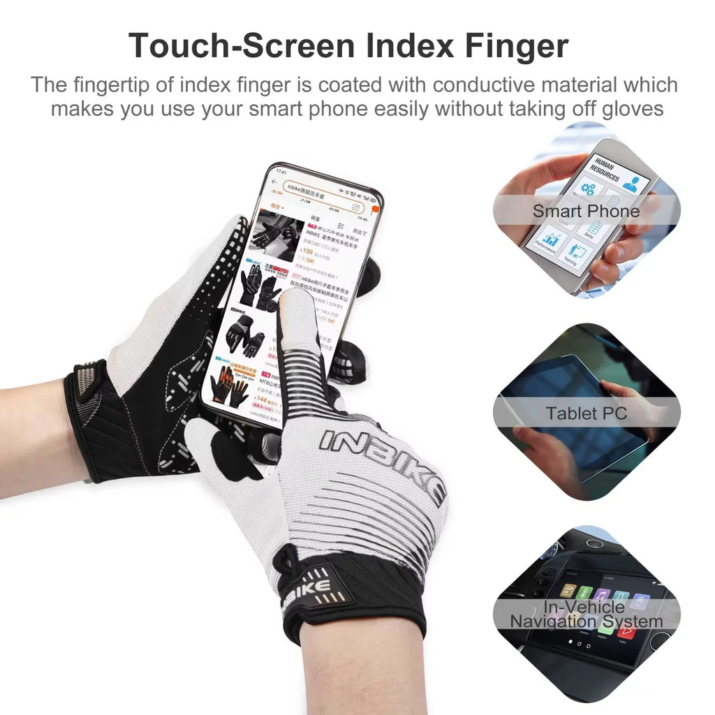 Cycling Gloves Road Bike Lightweight Touchscreen Non-Slip Palm Pad L61458